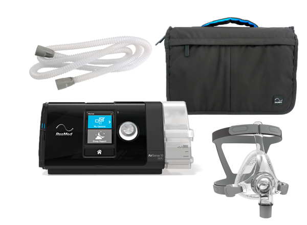 KIT CPAP Automático AirSense S10 Resmed + Máscara Facial F5 BMC