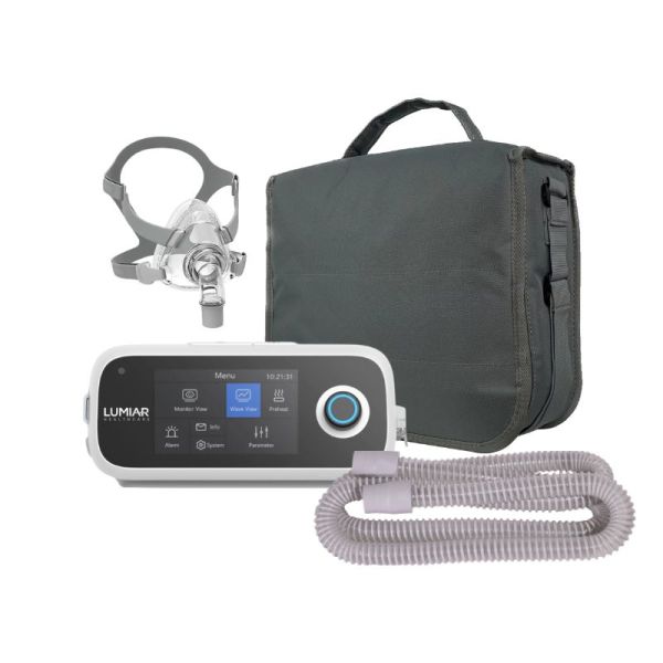 Kit CPAP AUTOMÁTICO R-20i LUMIAR + Máscara Oronasal iVolve F5A BMC