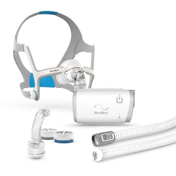Kit CPAP Portátil Automático AirMini com Máscara Nasal N20 - Resmed-GRANDE
