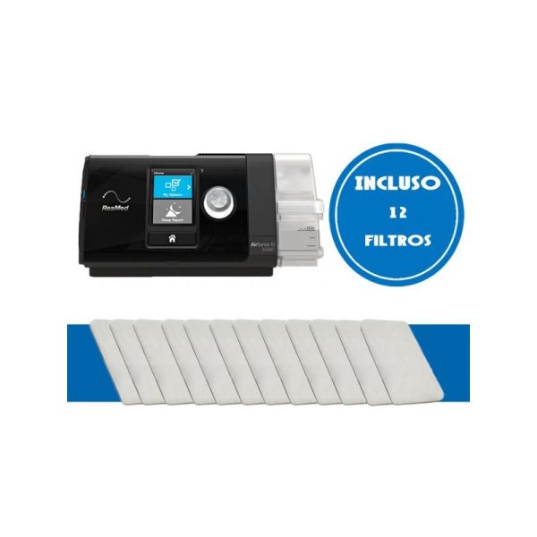 Kit Cpap S10 Airsense Autoset +12 Filtros