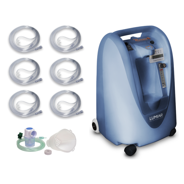 Kit Concentrador 5LPM + Cateter + Conjunto de Inalação-220V