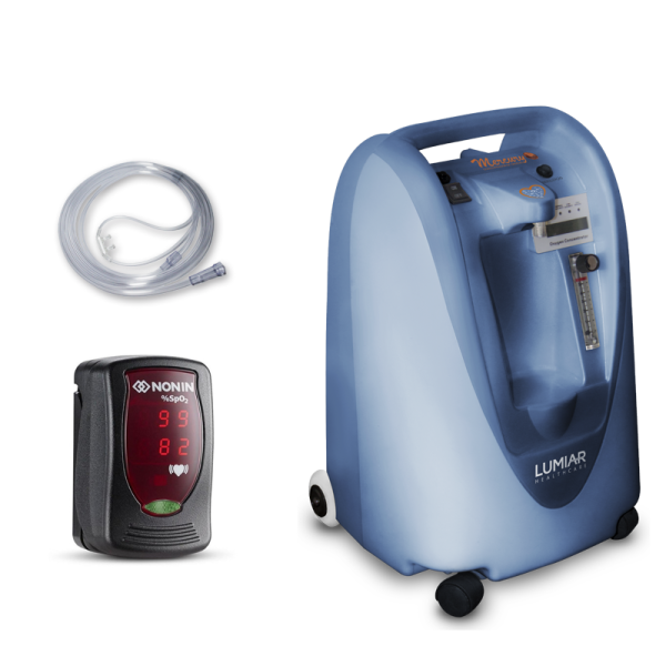Kit Concentrador Mercury 5LPM + Oxímetro Nonin + 12 Cateteres