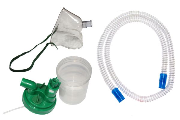 Kit Macronebulizador de Oxigênio - Lumiar-MACRONEBULIZADOR C/ MASCARA TRAQUEAL INFANTIL