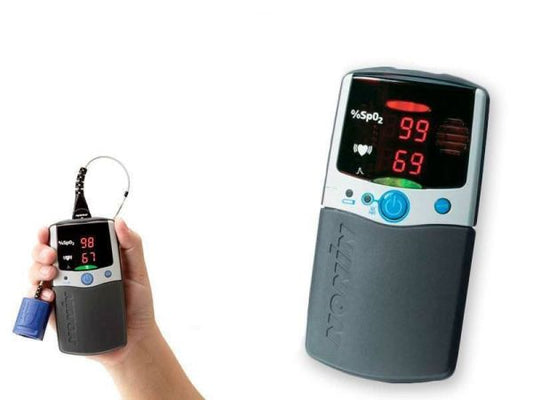 Kit Oxímetro Portátil com Alarme Nonin 2500A + Base Carregadora