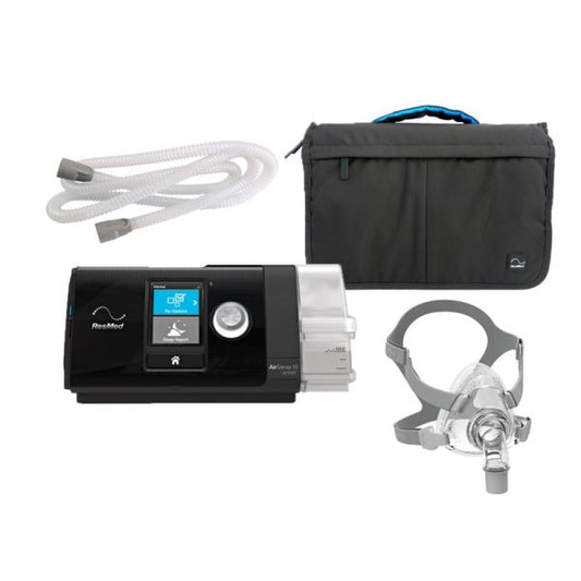 KIT CPAP Automático AirSense S10 Resmed + Máscara Facial F5A BMC