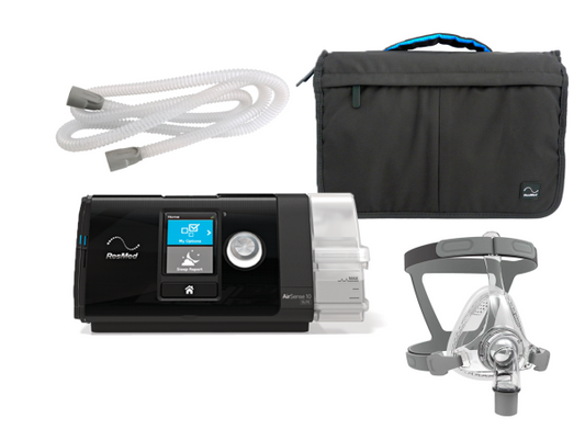 KIT CPAP Automático AirSense S10 Resmed + Máscara Facial F5 BMC