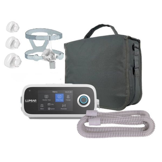 Kit CPAP AUTOMÁTICO R-20i LUMIAR + KIT Máscara Nasal iVolve N5 BMC