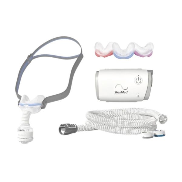Kit CPAP Portátil Automático AirMini com Máscara Nasal N30 - Resmed