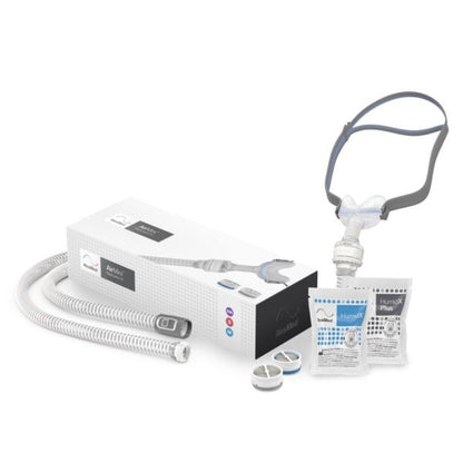 Kit CPAP Portátil Automático AirMini com Máscara Nasal N30 - Resmed