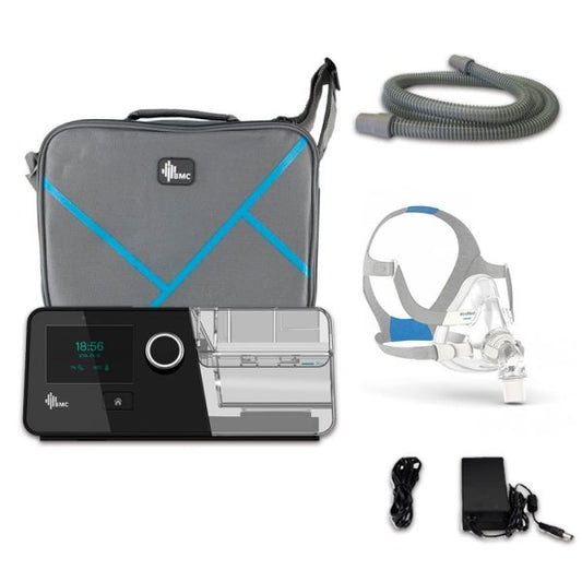 Kit Cpap G3 Automático + Máscara Facial Airfit F20