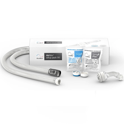 Kit de encaixe da máscara N20 no CPAP AirMini + Umidificador + Traqueia - ResMed