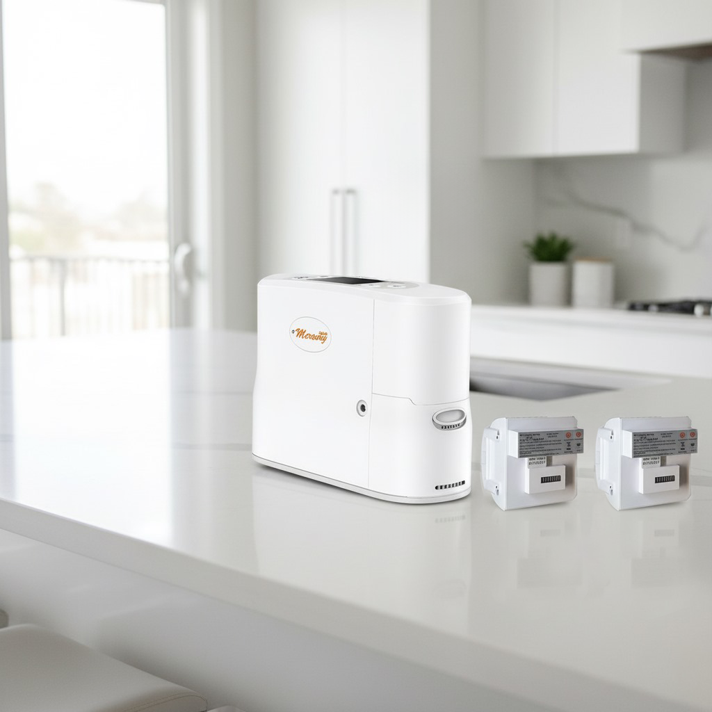 Concentrador de Oxigênio Portátil Mini Mercury 7 P+ Bateria Estendida