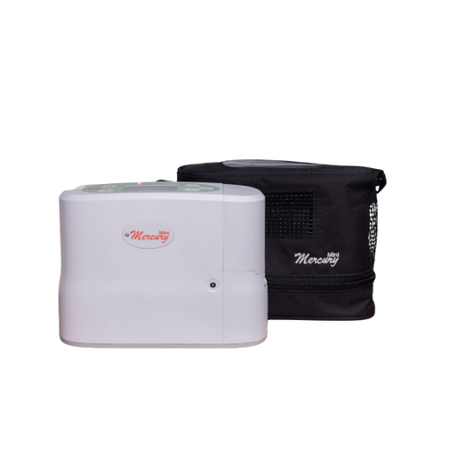 Concentrador de Oxigênio Portátil Mini Mercury 7 Pulsos