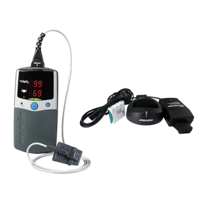 Kit Oxímetro Portátil com Alarme Nonin 2500A + Base Carregadora